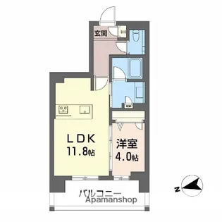 シャーメゾンステージ中央通り【9階】の間取り
