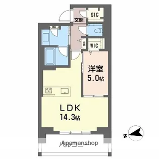 シャーメゾンステージ中央通り【11階】の間取り