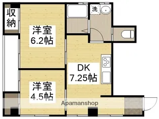 ヴィラ呉本通【2階】の間取り