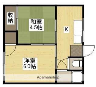 前田アパート【1階】の間取り