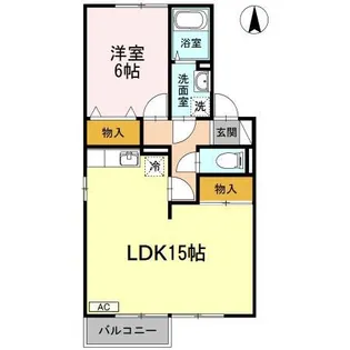 セジュールS【1階】の間取り