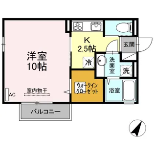 グローリーヒルズ伴東【1階】の間取り