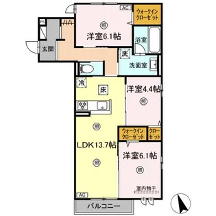 SOUTHERN GION【1階】の間取り
