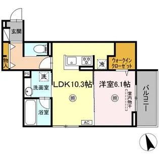 Onewide祇園【2階】の間取り