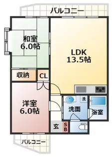 二勝BLDG8【401号室号室】の間取り