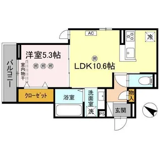 campanella江波二本松【3階】の間取り