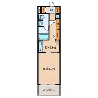新白島東亜ビル【2階】の間取り