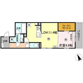 CAMPANELLA舟入南【3階】の間取り