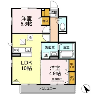 マルベリー【1階】の間取り
