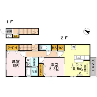 セピアコート C棟【2階】の間取り