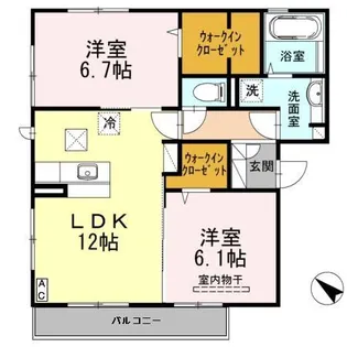 シリウス【2階】の間取り