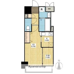 月光鎮守府【6階】の間取り