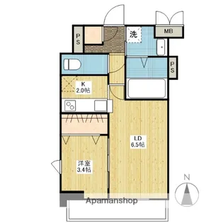 月光鎮守府【9階】の間取り
