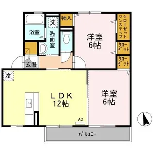 ファンコート【2階】の間取り
