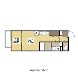 S-MOVE庚午北【2階】の間取り