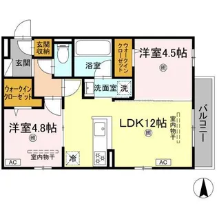 CAMPANELLA山本【2階】の間取り