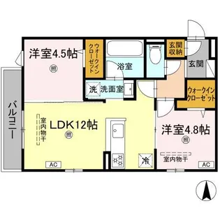 CAMPANELLA山本【2階】の間取り