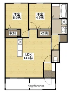 アルクス長束【1階】の間取り