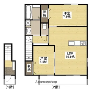 アルクス長束【2階】の間取り