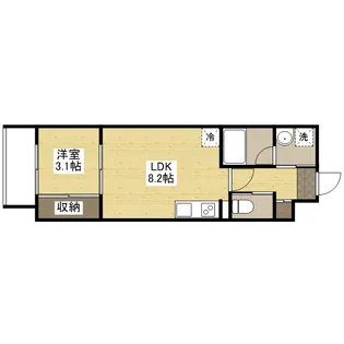 YELLSTAGE長束EAST【1階】の間取り