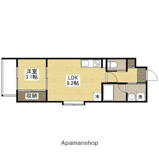 YELLSTAGE長束WEST【3階】の間取り