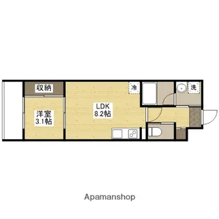 YELLSTAGE長束WEST【2階】の間取り
