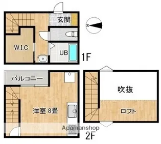 グロワール【1階】の間取り