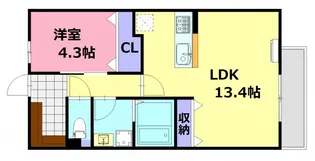 アーデル美鈴園【3階】の間取り