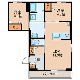 DIG FIELD【3階】の間取り