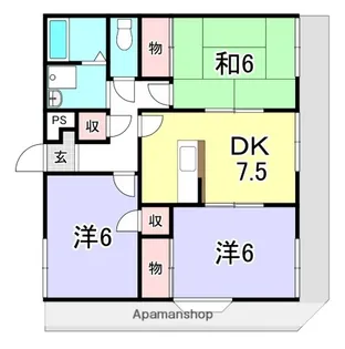 ウエストコート【1階】の間取り