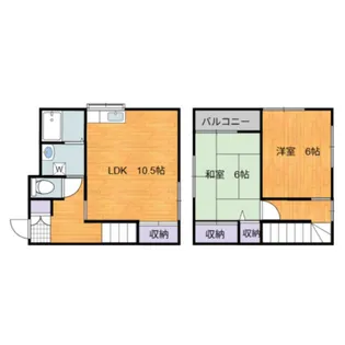 石元コーポⅡ【101号室号室】の間取り