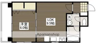 ラフェリア東観音【7階】の間取り