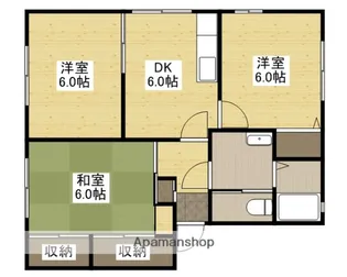 ドミール東青崎【2階】の間取り