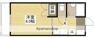 コーポ船越【1階】の間取り