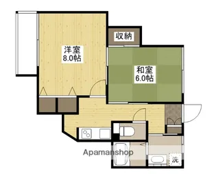 グランドルチェ国泰寺【4階】の間取り