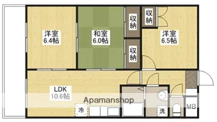 HABITER・K【2階】の間取り