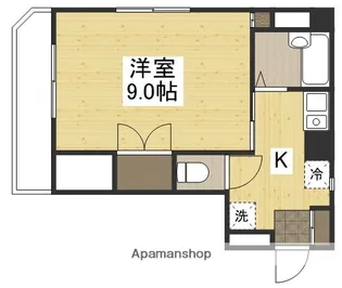 パルコーポ新宮【3階】の間取り