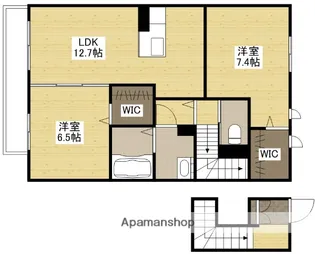 マンハイムドリット【2階】の間取り