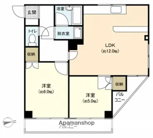 ベルクール堺町【4階】の間取り
