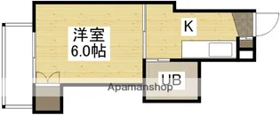 第88東白島ビル【6階】の間取り