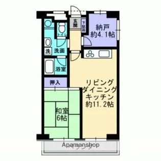 シャンボール国泰寺【3階】の間取り