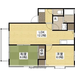 フォブール道岡【2階】の間取り