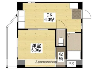 コーポ国泰寺【7階】の間取り