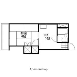 ニューフロンティアオカモト【5054号室】の間取り