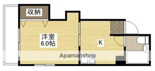 コーポ駅前ビル【6階】の間取り