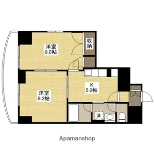 サンビレッジ段原【4階】の間取り
