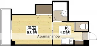 タウン己斐西【4階】の間取り