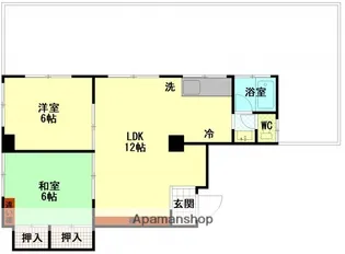 スワンハイム【6階】の間取り