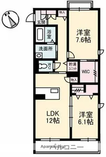 GARDENSKAWAUCHI【3階】の間取り