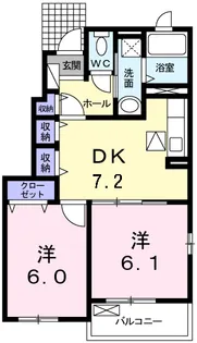 ココ・ボニート【1階】の間取り